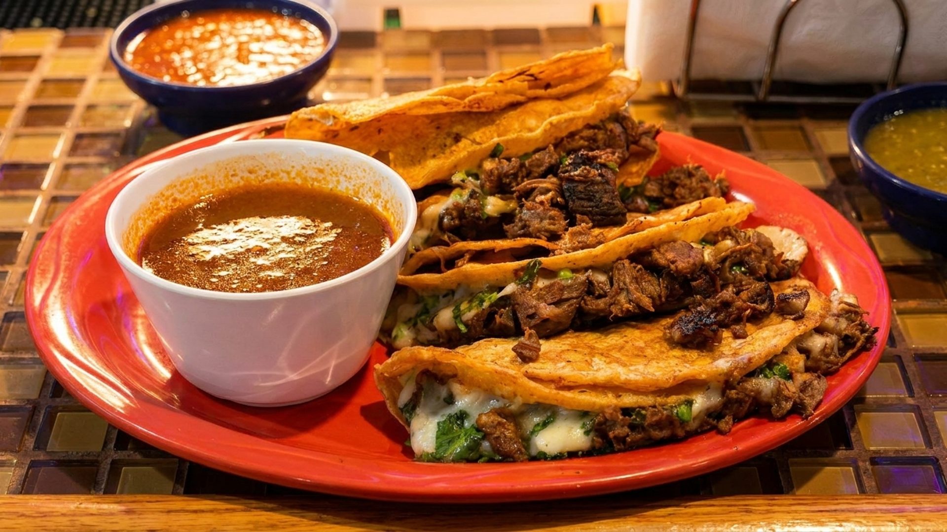 The quesabirria tacos